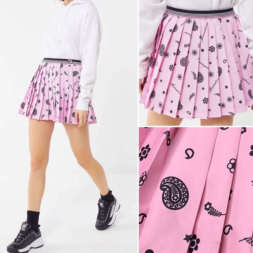 Fila x Fleamadonna Urban Outfitters Pleated Skirt